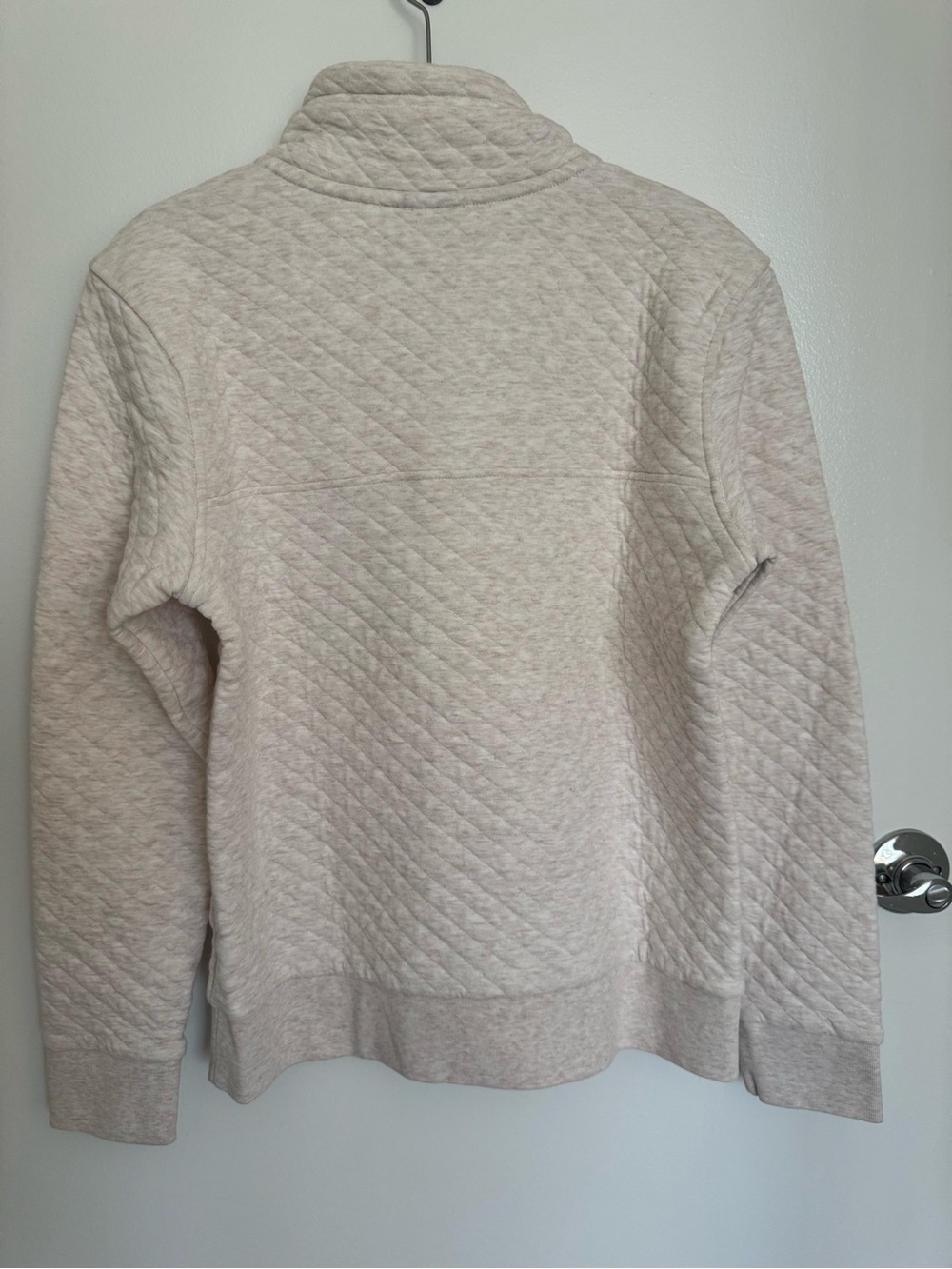 Patagonia Cream Quilted Pullover with Mint Details - Picture 2 of 2
